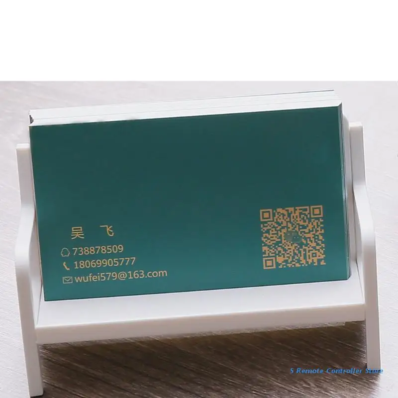 Настольный держатель BX0E для визитных и кредитных карт | Канцтовары офиса дома