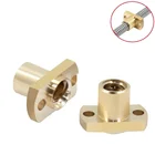 MEGA 4 шт.лот T8 свинцовая гайка H Фланцевая гайка свинцовая 2 мм 8 мм шаг 2 мм для Т8 трапециевидный винт Запчасти для 3D-принтера с ЧПУ Бесплатная доставка