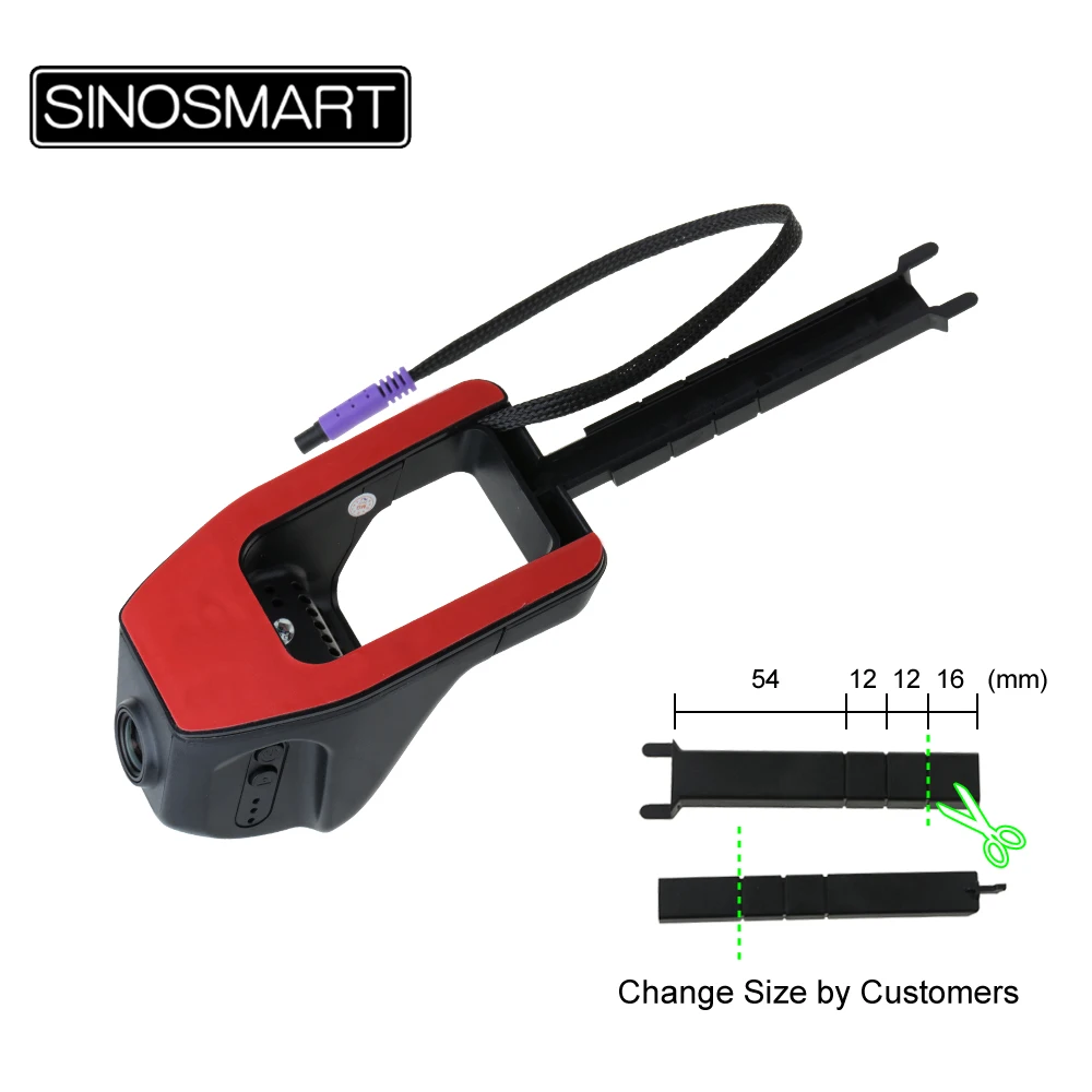 SINOSMART Novatek 96658 Универсальный Wifi DVR для Volkswagen/Honda/Mazda/Mitsubishi/Opel/hyundai/Kia App управление SONY IMX323