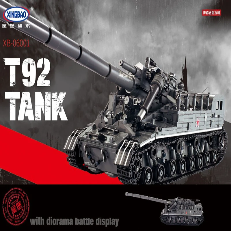 XingBao ракетка военная техника Танк T92 автомобили MOC русская креативная модель
