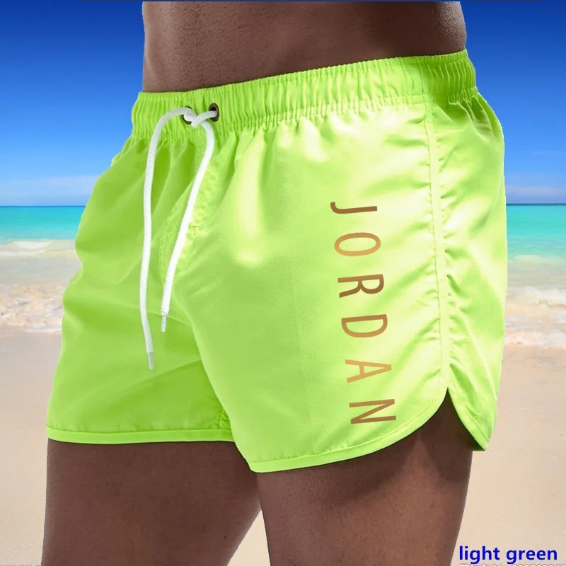 

2021 Summer Gyms Fitness Hot Shorts Men's Solid Color Shorts Men's Summer Loose Breathable Casual Shorts Beach Shorts Large Size