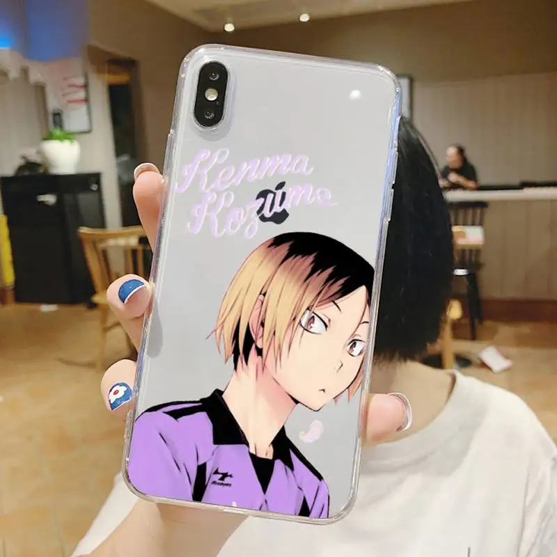 

Kenma Kozume Of Haikyuu anime Phone Case Transparent soft For iphone 5 5s 5c se 6 6s 7 8 11 12 plus mini x xs xr pro max