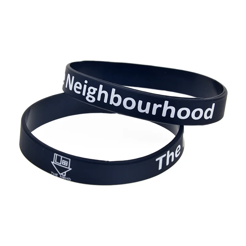 1PC The Neighbourhood Silicone Wristband Black for Music Concert Adult Size Printed | Украшения и аксессуары