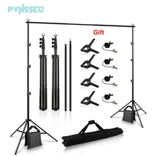 PYNSSEU Photo Background Stand ,5 Size Adjustable Photography Muslin Background Support System with Carry Bag for Chroma Video