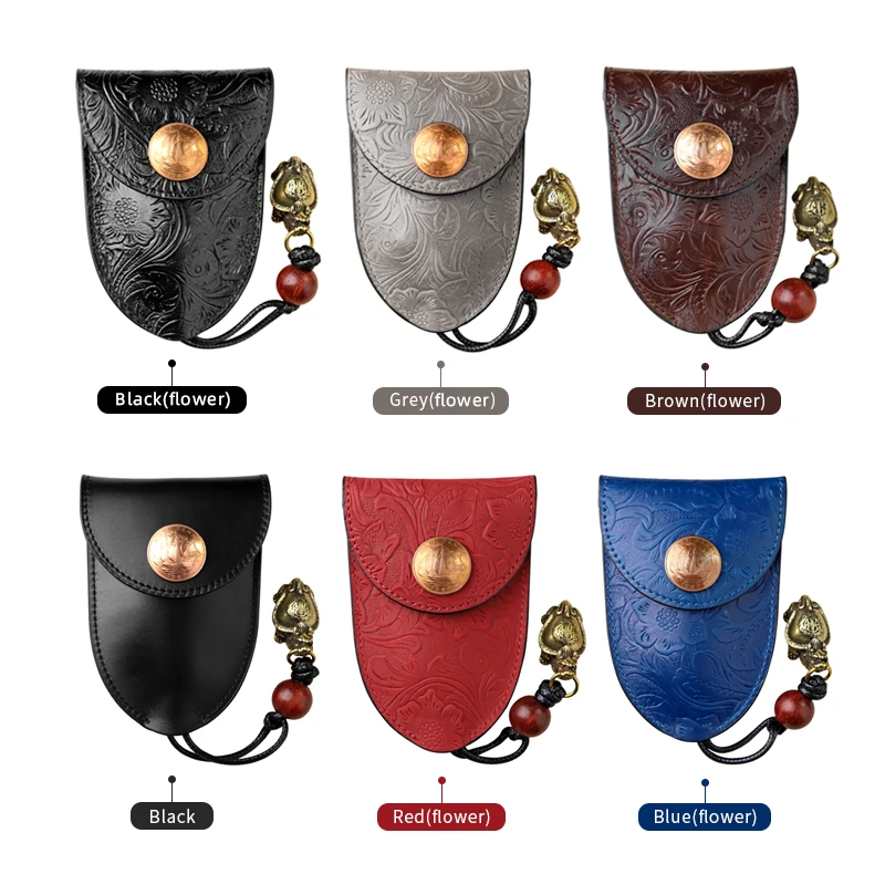 Сумка для ключей из воловьей кожи женщин натуральная кожа ключница брелок