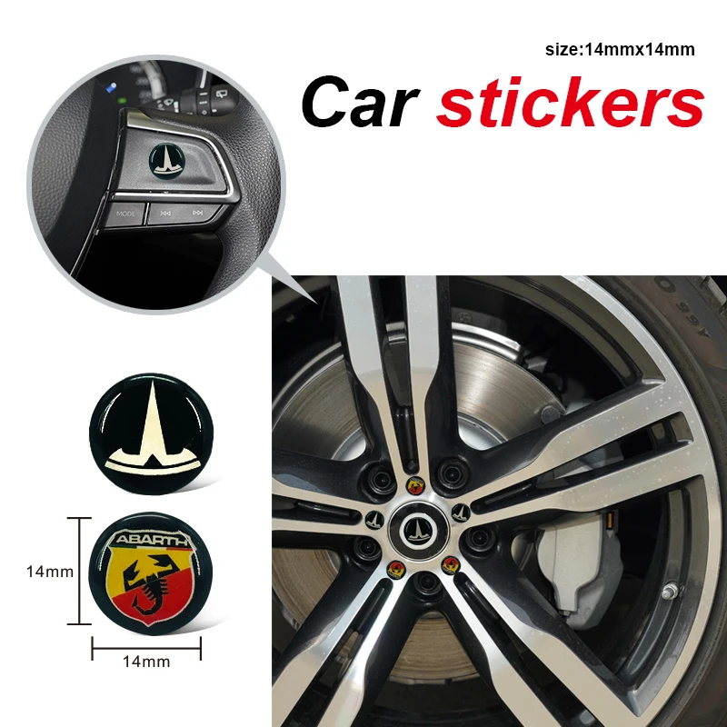 10 шт. круглые детали интерьера автомобиля 3D маленькие наклейки для Ladas Cross Laika 4x4 2105
