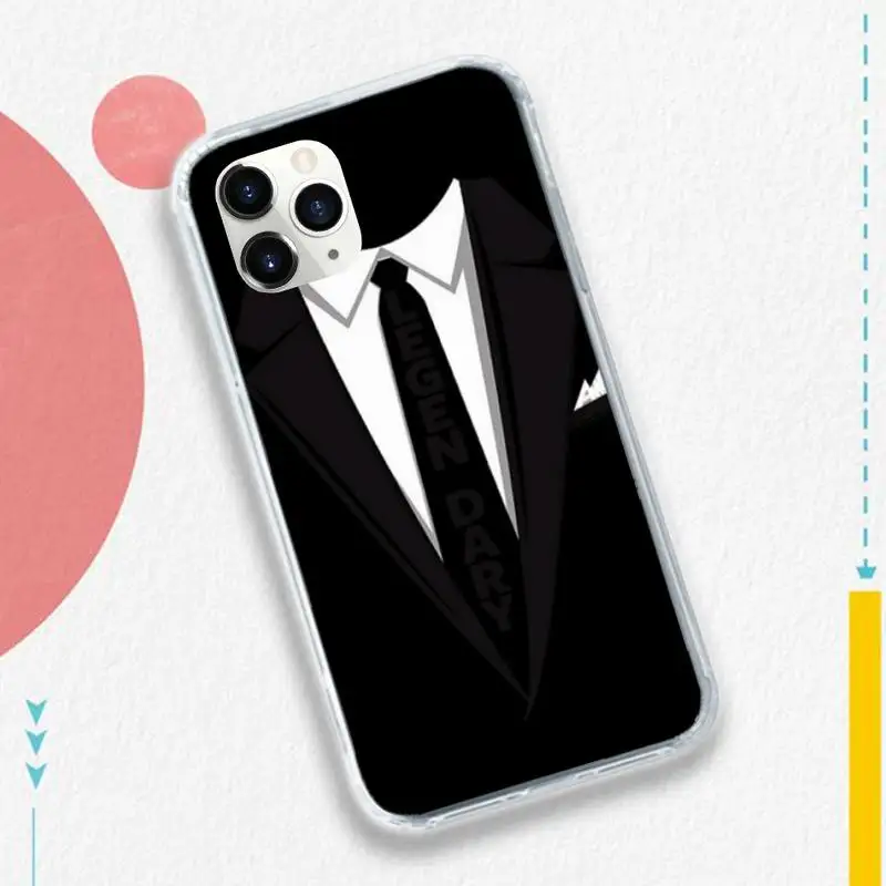 

Man Suit Shirt Tie fashion Phone Case for iPhone 11 12 pro XS MAX 8 7 6 6S Plus X 5S SE 2020 XR