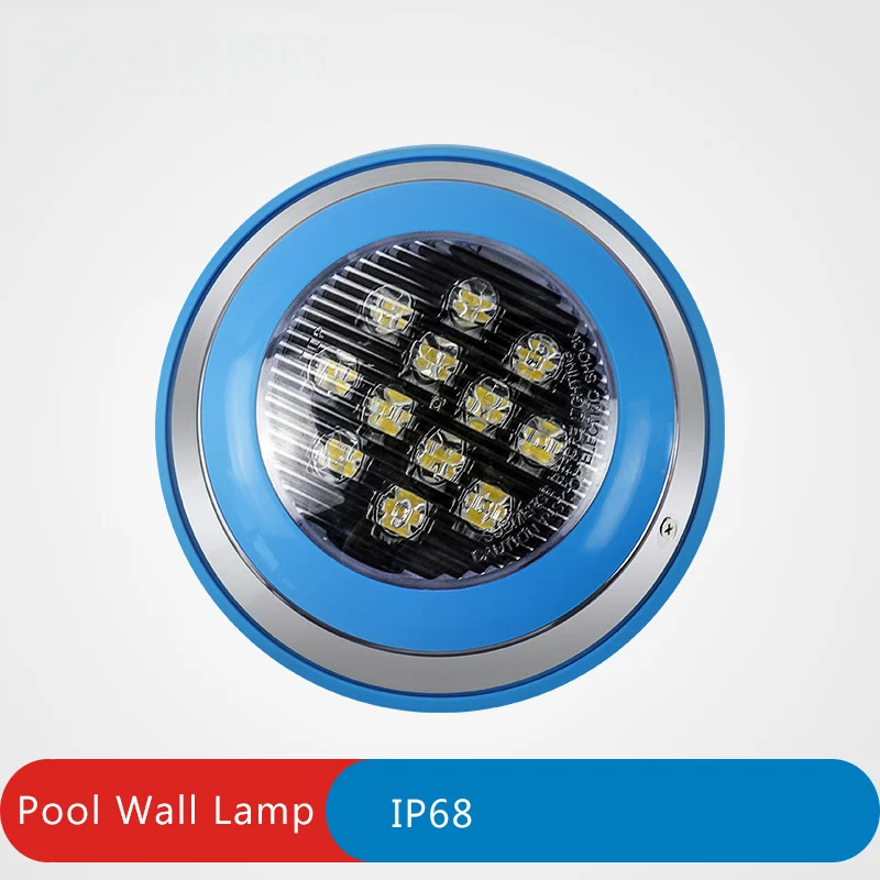 Submersible LED swimming pool light IP68 wall mounted lamp 12V waterproof underwater light RGB changing with remote control