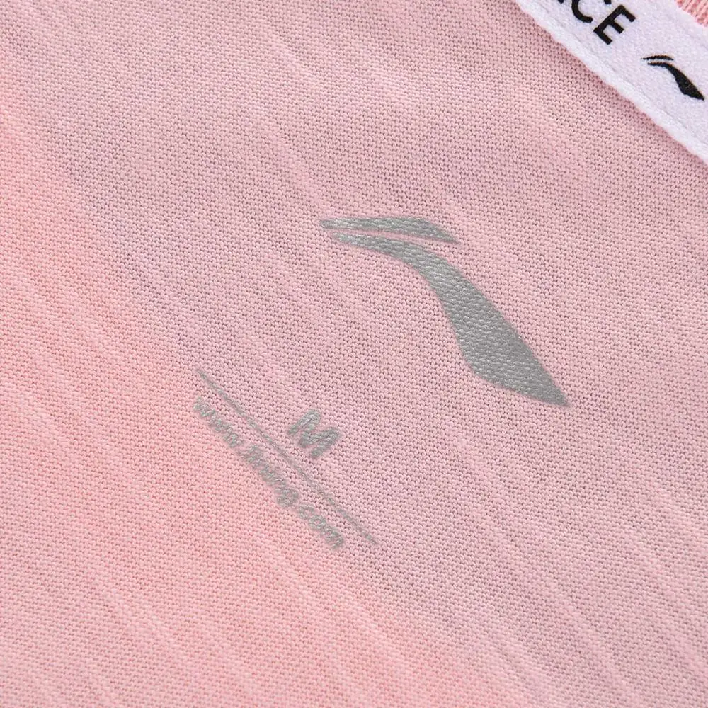 Женская спортивная футболка Li-Ning удобная дышащая из 100% хлопка с подкладкой li ning