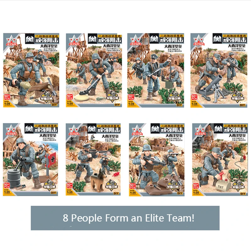 

Military soldier Weapon Gun Set Action Figures Toys Rifle Pistol Mortar Soldier Accessories Hobbies Militarys Team