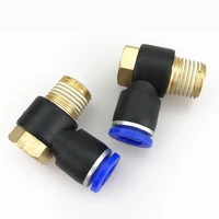 ph pneumatic quick connector hose trachea 4 6 8 10 12 outer hexagonal pneumatic connector right angle bend quick plug connector