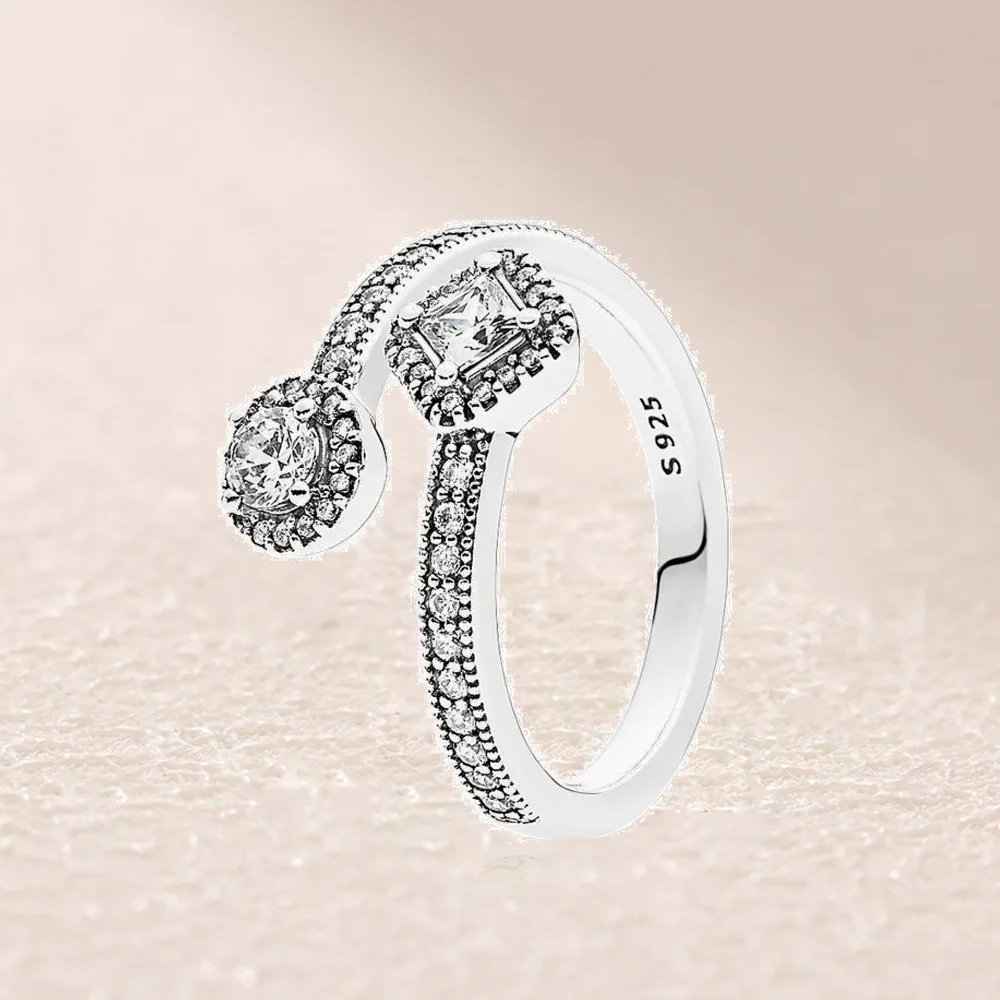 

191031CZ ABSTRACT ELEGANCE RING