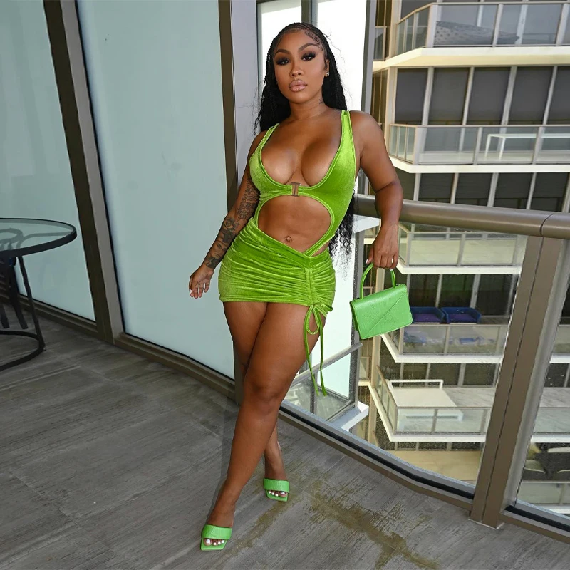 

NEW 2022 Sleeveless Backless Patchwork Bodysuit Dress 2 Set Summer Women Fashion Streetwear Outfits Y2K Robe Kpytomoa