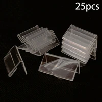 25pcs tag plate 64cm acrylic l shaped price tag display holder rack label stands tool for sign stands poster racks