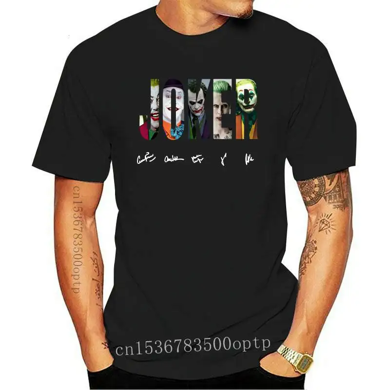 

New DC Comics The Joker Signature T-Shirt Men's Tee Shirt Joker 2021 Top Fashion Camiseta masculina High quality Cotton T sh