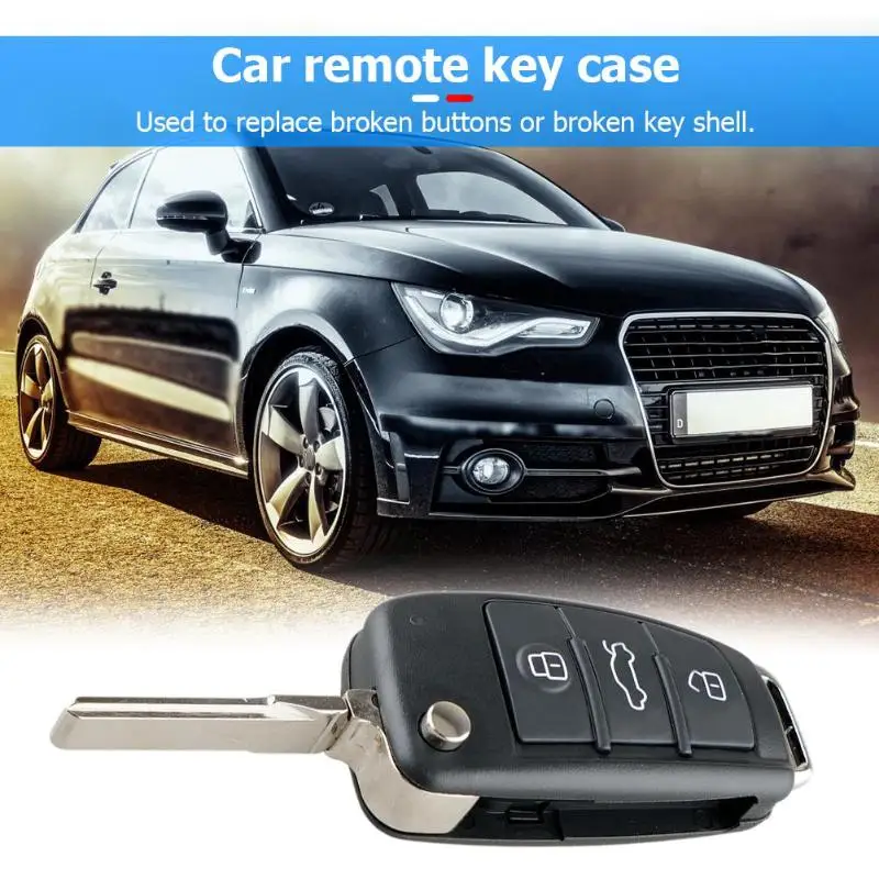 Корпус автомобильного ключа дистанционного управления 3 кнопки откидной