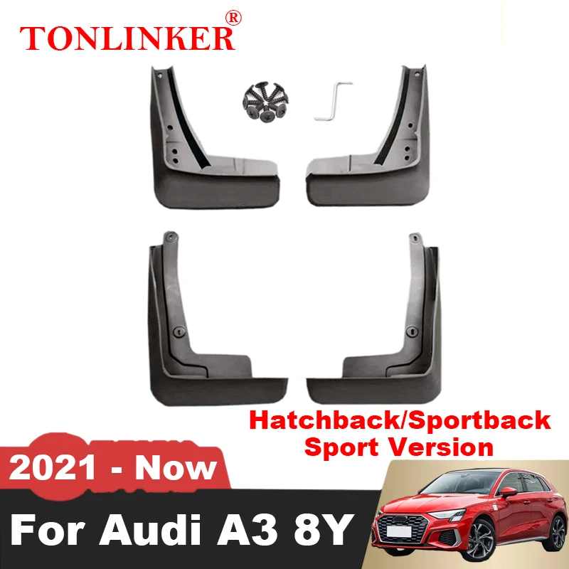 

4 шт., брызговики TONLINKER для Audi A3 8Y 2021 2022 2023