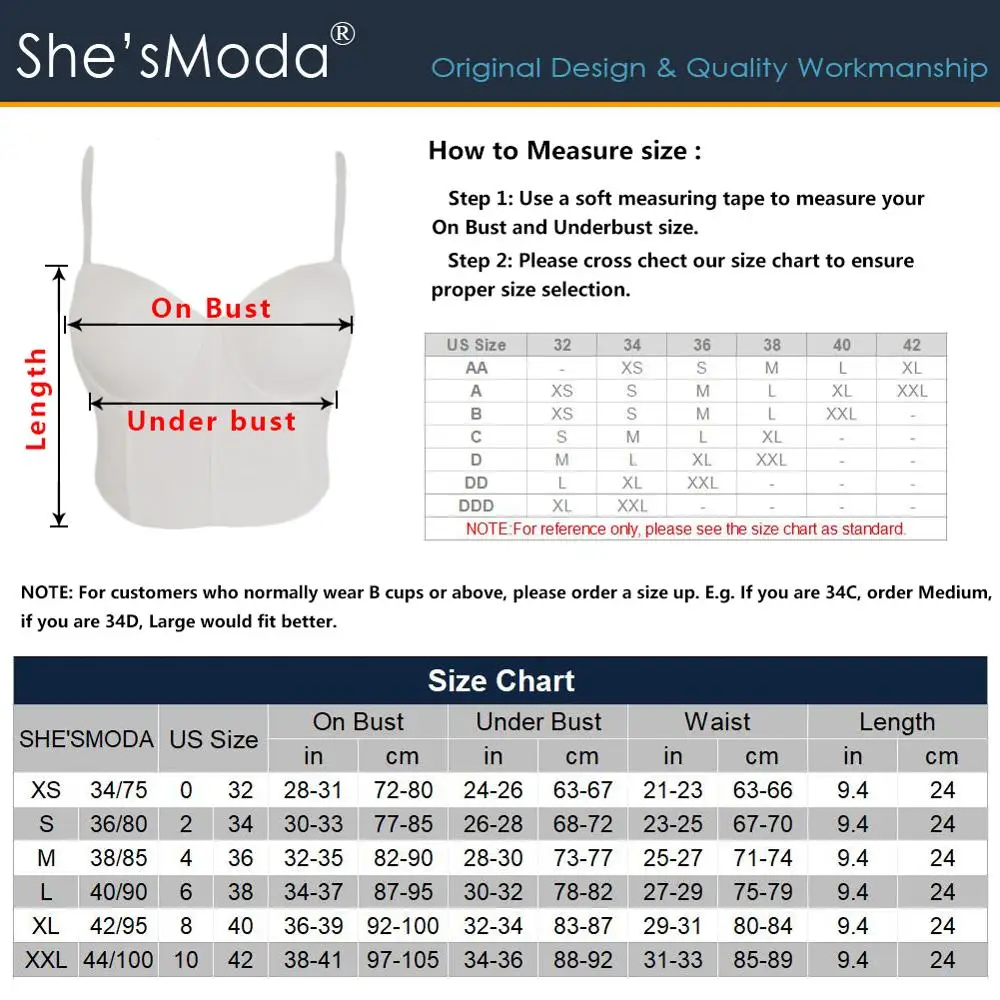 Женское Бюстье с блестками She'sModa Gaga бюстье жемчужинами и эффектом пуш ап
