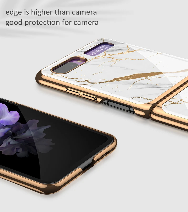 Новый мраморный складной чехол для Samsung Galaxy Z откидной защитный с защитой от