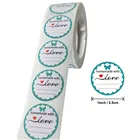 100-500 шт. домашние наклейки с любовью этикетки для печати для семьи подарки ручной работы декоративные наклейки этикетки для печати для свадебного конверта