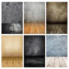Виниловый фон для фотосъемки серого стена деревянный пол, тканевый фон для фотостудии, для детей, игрушек, питомцев