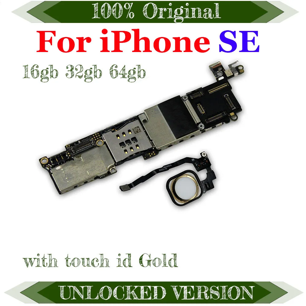 Материнская плата для iPhone SE 16 ГБ/32 ГБ/64 ГБ полностью Рабочая Заводская