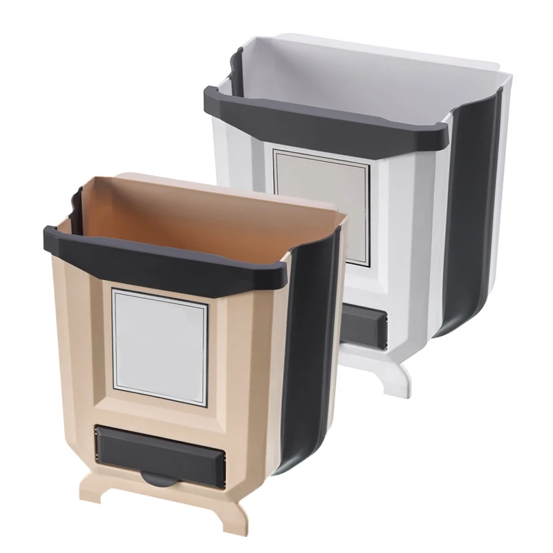 

Kitchen Folding Trash Can Car Recycle Bin Trash Bin Kitchen Dustbin Garbage Rubbish Bin Garbage Can Waste Bin For Kitchen