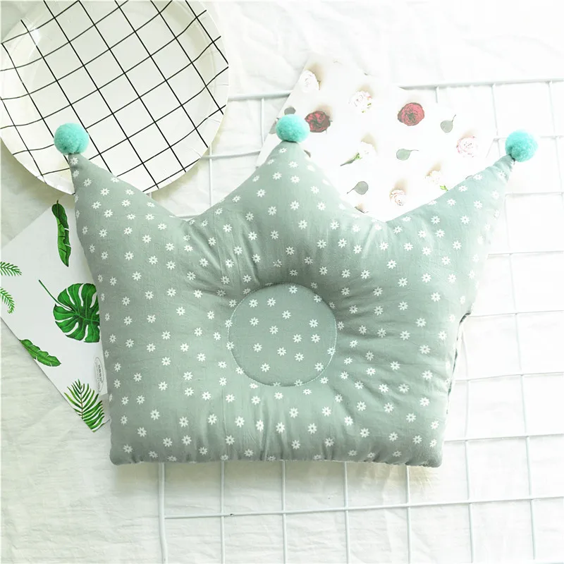 

New Baby Shaping Pillow Prevent Flat Head Infants Crown Dot Bedding Pillows Newborn Boy Girl Room Decoration Accessories