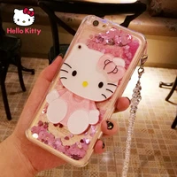 hello kitty for iphone 6s78pxxrxsxsmax1112pro12mini mirror quicksand silicone cartoon phone casesuitable for girls