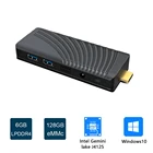 Портативный мини-ПК T6 PRO, Windows 10, Intel Celeron J4125, LPDDR4, 6 ГБ, 128 ГБ, 1000 Мбит, LAN, Bluetooth, 4K, мини-офисный компьютер