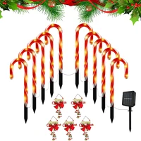 waterproof solar powered garden light 510pcs lamp christmas lawn candy cane string lights home led for outdoor garden decor