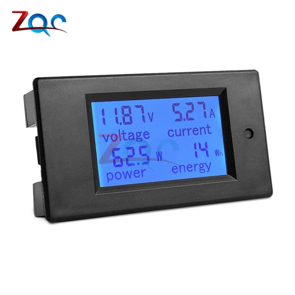 DC 6 5 100 в 0 20A 20000 Вт Цифровой ЖК дисплей Вольтметр Амперметр Wattmeter измеритель