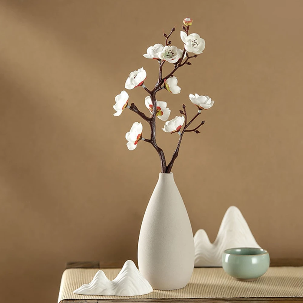 Искусственная ветка цветущей сливы имитация цветка украшение стола для дома