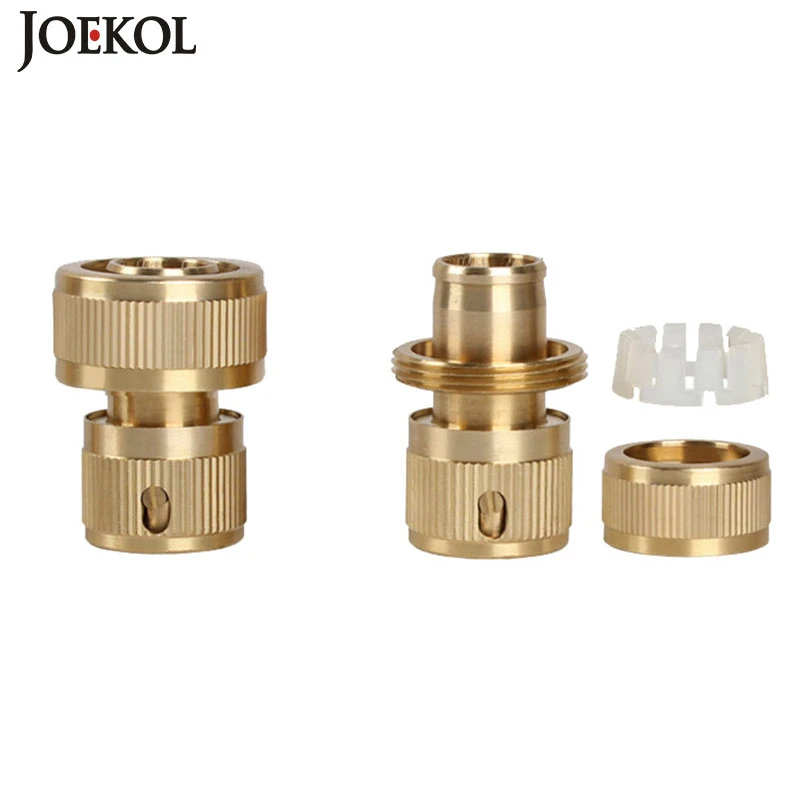 

Garden tap Brass 3/4 hose Quick Connector Garden Irrigation 25mm hose Connector Pure copper Adapter 1pcs