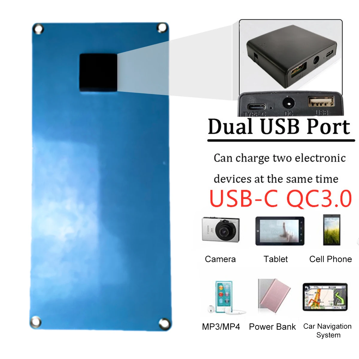 300W Панели солнечные комплект полный двойной 12/5V DC usb камера с флеш картой памяти