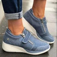 womens thick soled shoes with zipper casual lace up training large 422021 new womens casual shoes