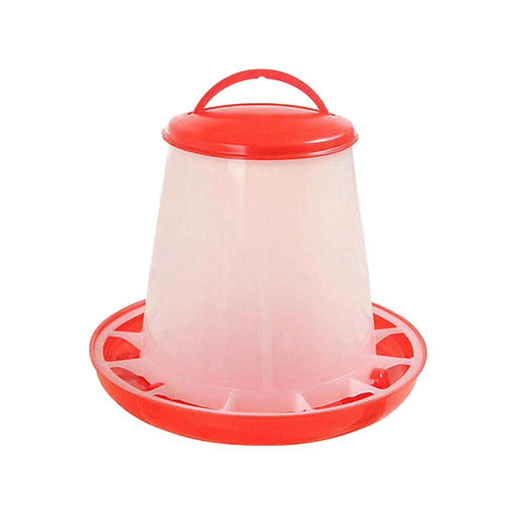 1.5L Chicken Food Feeder Home Garden Farm Chick Hen Poultry Drinker Water Bucket Plastic Dispenser | Дом и сад