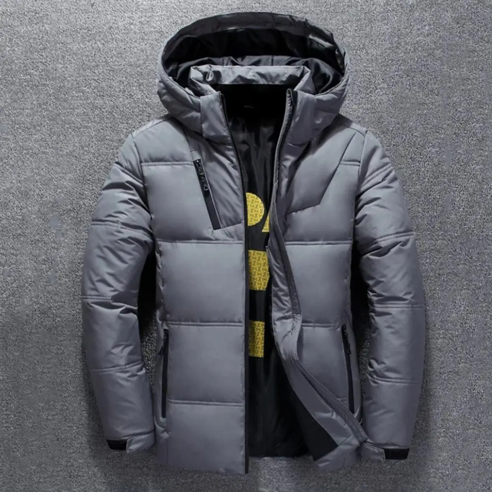 Winter Down Coat Fabulous Smooth Hooded Leisure Winter Jacket for Work  Men Down Coat  Men Down Coat