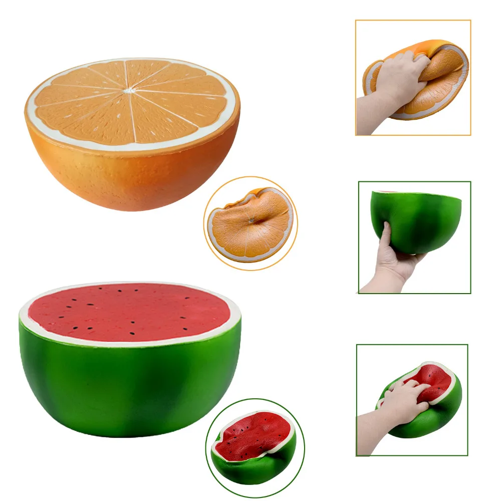 Besegad мягкие сжимаемые фрукты большие Арбузные лимоны милые кавайные медленно