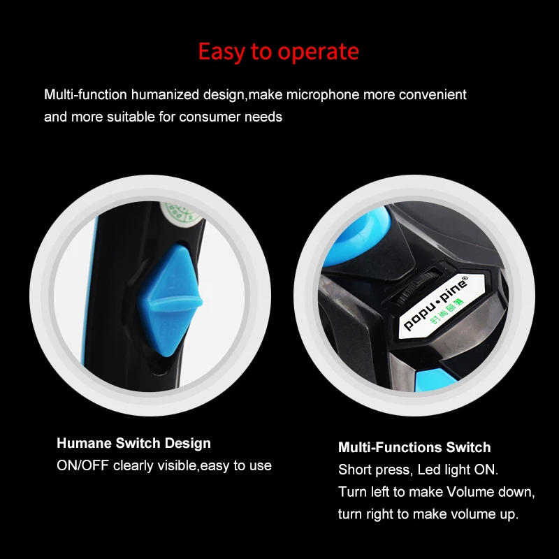 PopuPine гусиная шея проводной микрофон USB Studio 360 всенаправленный игровой для пения