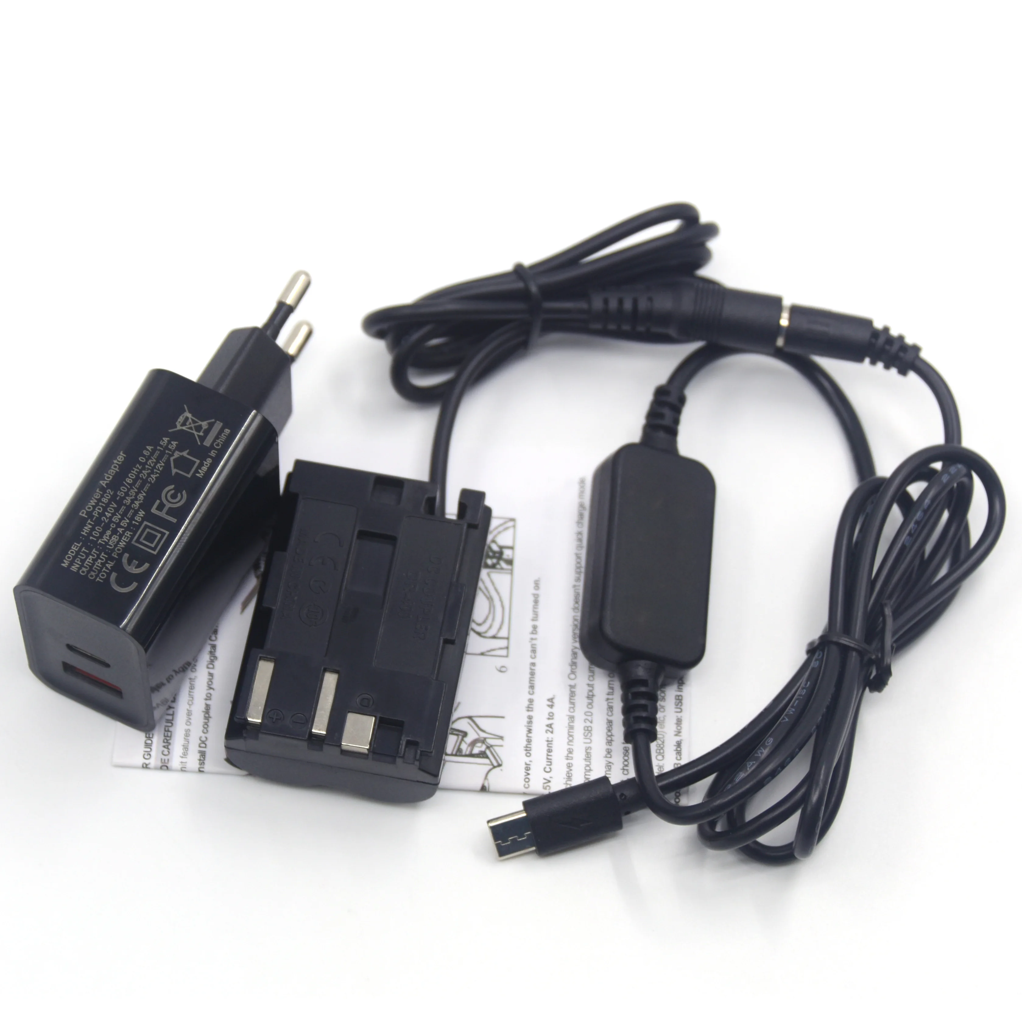ACK E2 USB TYPE C Внешний Аккумулятор кабель + DR 400 DC муфта BP 511 PD зарядное устройство для
