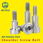 Шестигранная розетка штекер плечевой винт контурный плечевой болт шапочка головка плечевой ролик болт из нержавеющей стали 304