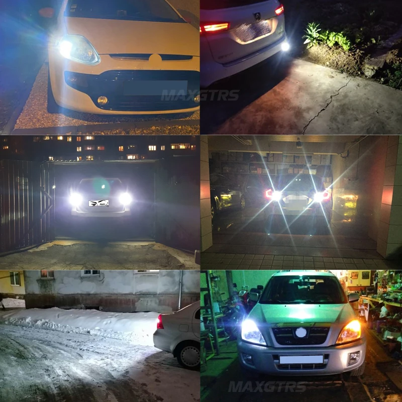 2 шт. Автомобильные светодиодные лампы T15 W16W 921 912 янтарного/белого цвета |