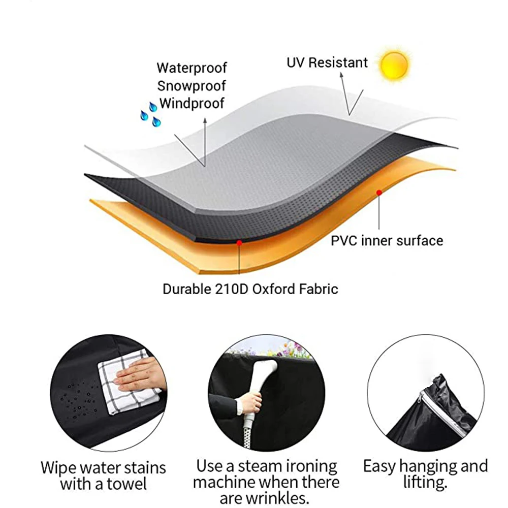 Almighty waterproof cover tarpaulin suitable for sofa table round chair L-shaped Garden Patio Protective Cover | Дом и сад