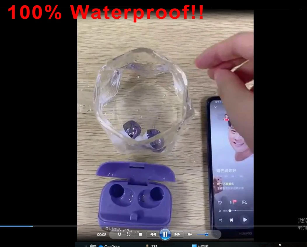 v5 1 tws waterproof ipx7 blutooth earbud wireless headphones bass stereo noise cancelling earphone for iphone xiaomi huawei free global shipping