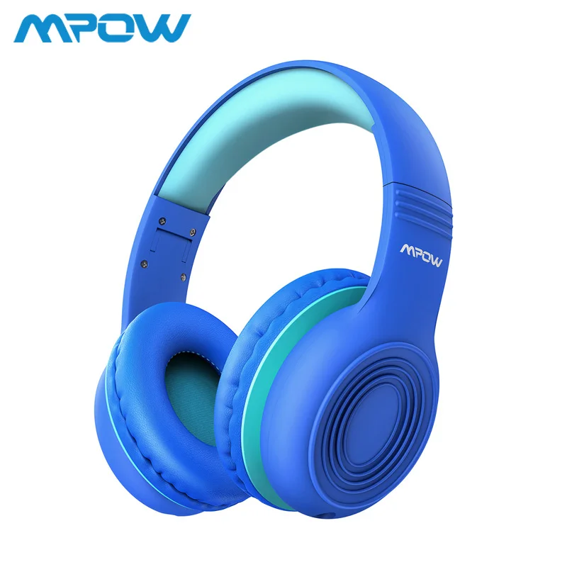 Dark Blue Mpow CH6 Проводные детские наушники из пищевого материала 85 дБ ограниченная громкость с 3,5 мм портом AUX для MP3 MP4 ПК телефонов ноутбуков - Цвет: Dark Blue