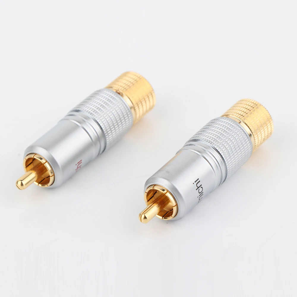 8 шт. штекер RCA Nakamichi с золотистым покрытием 24K | Электроника