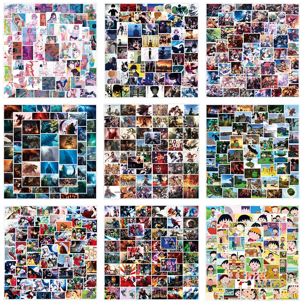

50PCS A Variety of Classic Anime Games Attack Giant Girl Stickers Suitcase Skateboard Laptop Graffiti Stickers Wholesale
