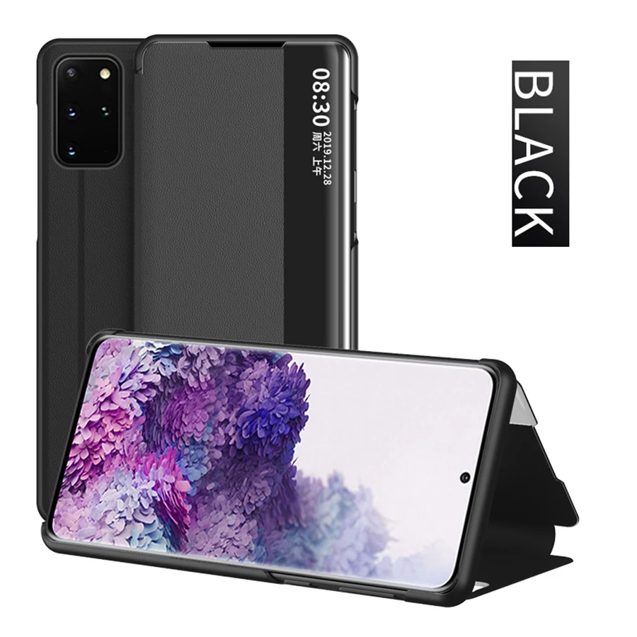 silicone case samsung Smart View Window Flip Case For Samsung Galaxy A12 A32 A52 A72 A71 A51 S22 Ultra 5G S21 S20 FE S10 S9 Plus Note 20 Leather Cover samsung silicone