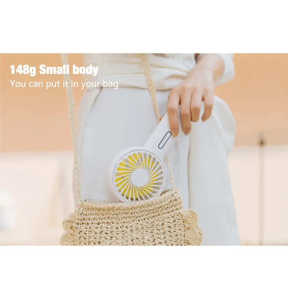 Летний 3 скоростной простой милый USB Перезаряжаемый мини-вентилятор для школы